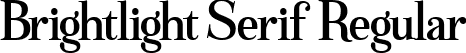 Brightlight Serif Regular font - Brightlight Serif Regular.ttf