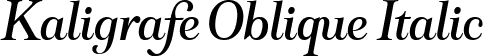 Kaligrafe Oblique Italic font - Brightlight Serif Oblique.ttf