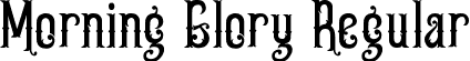 Morning Glory Regular font - Morning Glory Font.ttf