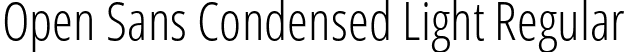 Open Sans Condensed Light Regular font - OpenSans-CondLight.ttf