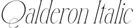 Qalderon Italic font - Qalderon-Italic.otf