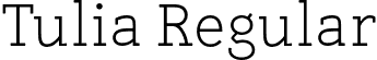 Tulia Regular font - Tulia_regular.otf