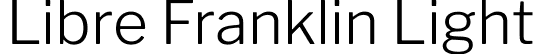 Libre Franklin Light font - LibreFranklin-Light.ttf