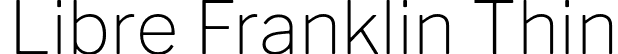 Libre Franklin Thin font - LibreFranklin-Thin.otf