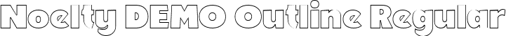 Noelty DEMO Outline Regular font - NoeltyDemoOutline-9YwEL.ttf