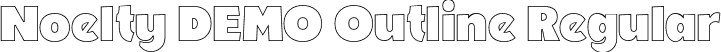 Noelty DEMO Outline Regular font - NoeltyDemoOutline-z8KdD.otf