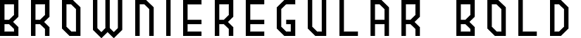 BROWNIEregular Bold font - BROWNIEregular.otf