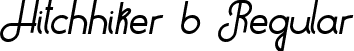 Hitchhiker b Regular font - Hitchhiker b.ttf