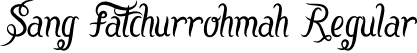 Sang Fatchurrohmah Regular font - fatchu.otf