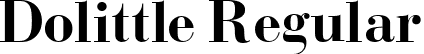 Dolittle Regular font - Dolettle.ttf