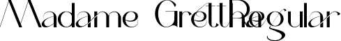 Madame Grettha Regular font - Madame Grettha.otf