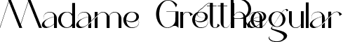 Madame Grettha Regular font - Madame Grettha.ttf