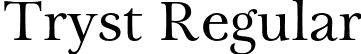 Tryst Regular font - Tryst-Regular.otf