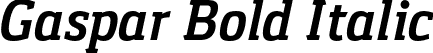 Gaspar Bold Italic font - Gaspar_Bold_Italic.otf