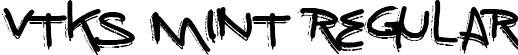 vtks mint Regular font - vtks mint.ttf