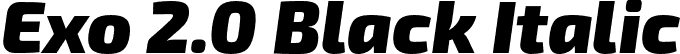 Exo 2.0 Black Italic font - Exo2.0-BlackItalic.otf