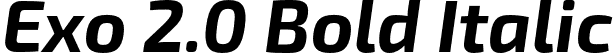 Exo 2.0 Bold Italic font - Exo2.0-BoldItalic.otf