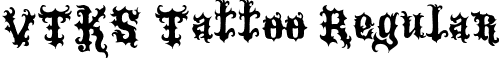 VTKS Tattoo Regular font - VTKS Tattoo.ttf