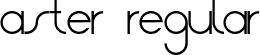 Aster Regular font - Aster.otf