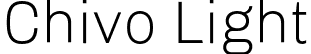 Chivo Light font - Chivo-Light.otf