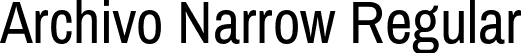 Archivo Narrow Regular font - ArchivoNarrow-Regular.otf