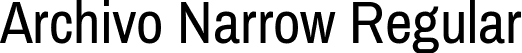 Archivo Narrow Regular font - ArchivoNarrow-Regular.ttf