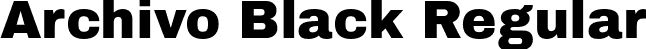 Archivo Black Regular font - ArchivoBlack-Regular.otf