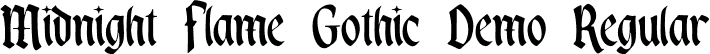 Midnight Flame Gothic Demo Regular font - midnight-flame-gothic.ttf