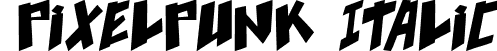 pixelpunk Italic font - Pixelpunk_ital.ttf