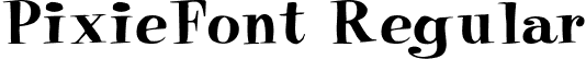 PixieFont Regular font - PixieFont.ttf