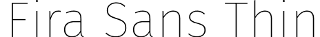 Fira Sans Thin font - FiraSans-Thin.ttf