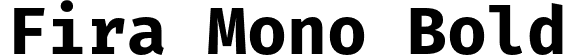 Fira Mono Bold font - FiraMono-Bold.otf