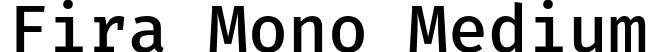 Fira Mono Medium font - FiraMono-Medium.otf