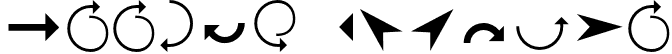 Arrows Regular font - Arrows.otf