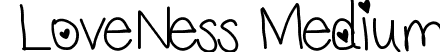 LoveNess Medium font - loveness.ttf