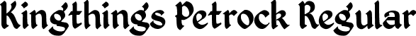 Kingthings Petrock Regular font - Kingthings Petrock.ttf