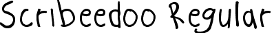 Scribeedoo Regular font - Scribeedoo.ttf