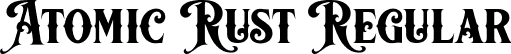 Atomic Rust Regular font - Atomic Rust.ttf