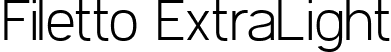 Filetto ExtraLight font - Filetto_extralight.ttf