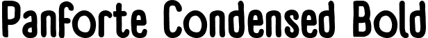 Panforte Condensed Bold font - panforte_bold.ttf