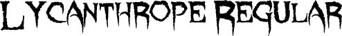 Lycanthrope Regular font - Lycanthrope.ttf