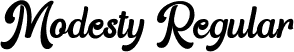 Modesty Regular font - modesty.ttf