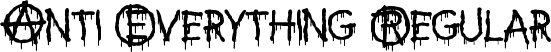 Anti Everything Regular font - Anti-everything.ttf