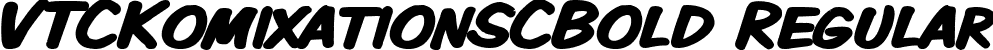 VTCKomixationSCBold Regular font - VTCKomixationSCBold.ttf