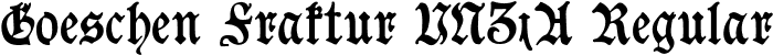 Goeschen Fraktur UNZ1A Regular font - Goeschen_UNZ1A.ttf