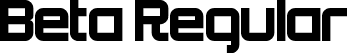 Beta Regular font - Beta.ttf