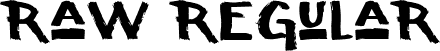 Raw Regular font - Raw.ttf