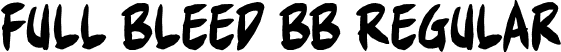 Full Bleed BB Regular font - FullBleedBB_reg.otf