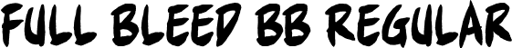 Full Bleed BB Regular font - FullBleedBB_reg.ttf