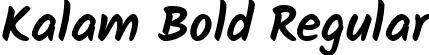 Kalam Bold Regular font - Kalam-Bold.ttf